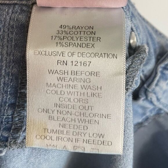 5 for $25🔥Laurie Felt Cropped Denim Jeans Small - Picture 5 of 6